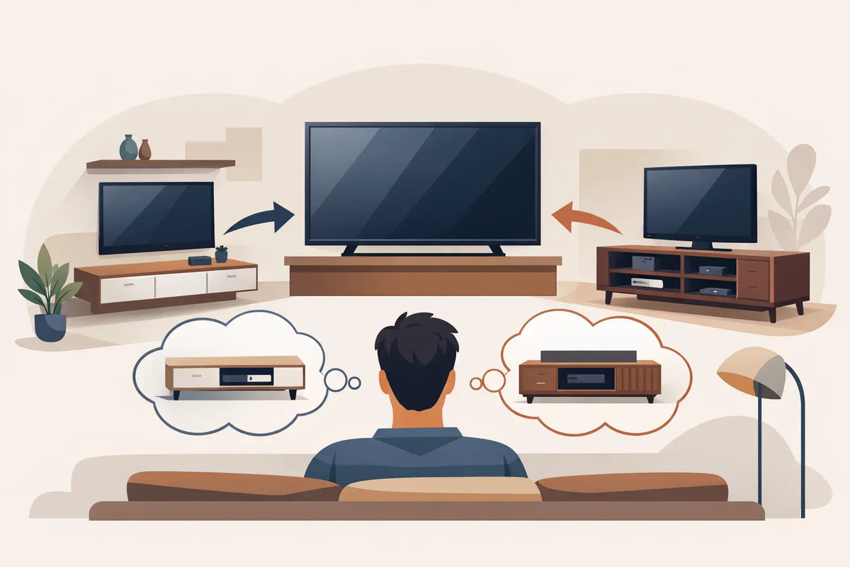 Qué mueble de TV conviene para la sala de casa