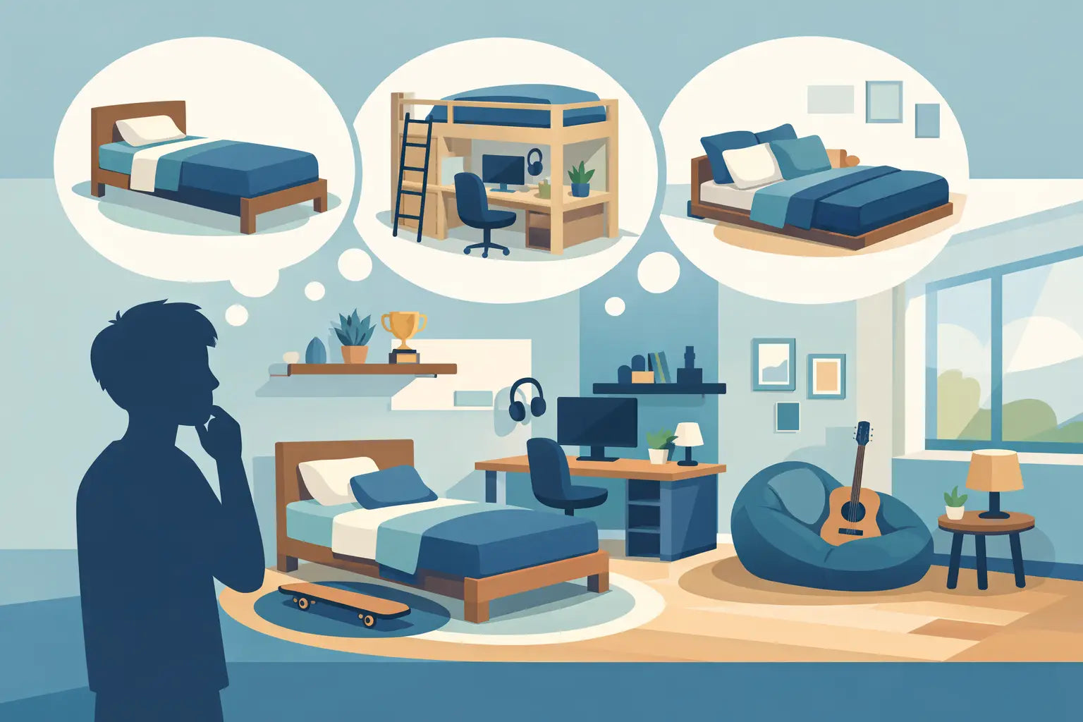Qué cama elegir para adolescente en casa