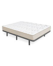 Pack poupança base estofada Dollie com colchão viscoelástico Nova plus 150x190 cm - 20 cm Altura