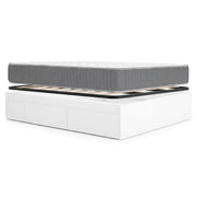 Pack Poupança Casal Cama Compacta Alice, Colchão Viscoelástico e Molas Aurea e Estrado de Molas 150 x 190 cm