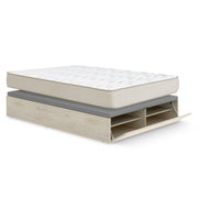 Pack poupança casamento Canapé com sapateira Lan e Colchão viscoelástico Nova Plus 135 x 190 cm