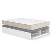 Pack poupança casal Canapé com sapateira Lan e Colchão viscoelástico Nova Plus 150 x 190 cm