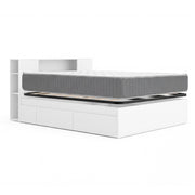 Pack poupança Casamento Cama compacta, Cabeceira Ten, Colchão viscoelástico e molas Aurea e Estrado de ripas 150 x 190 cm