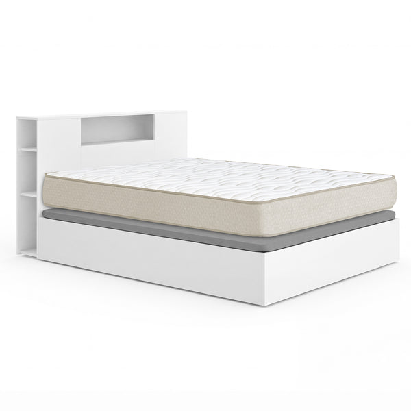 Pack económico Casal Canapé com Cabeceira Ten e Colchão viscoelástico Nova Plus 150 x 190 cm