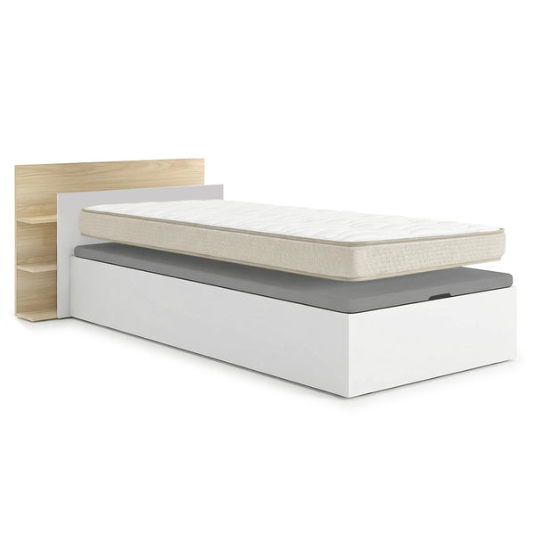 Pack poupança juvenil Estrado Elevatório com Cabeceira Tori e Colchão viscoelástico Nova 90 x 190 cm