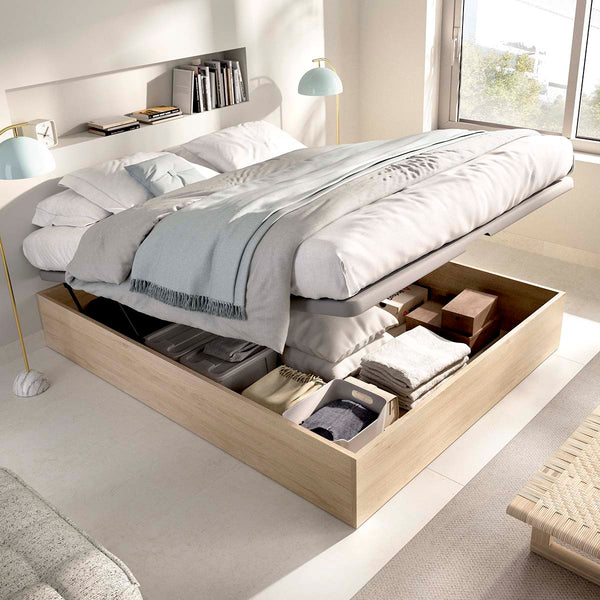 Pack poupança casal Sommier rebatível Nest com Colchão viscoelástico Nova Plus 135 x 190 cm