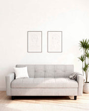 Sofá-cama de 3 lugares com arrumação Kim