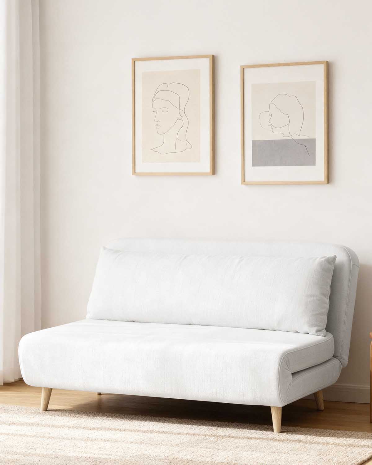 Sofá-cama de 2 lugares Leann
