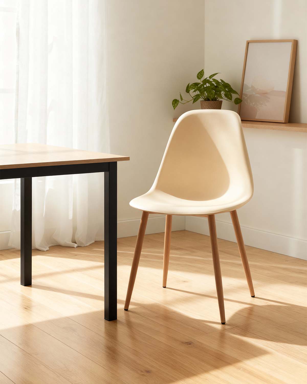 Conjunto de 4 cadeiras de sala de jantar Lena