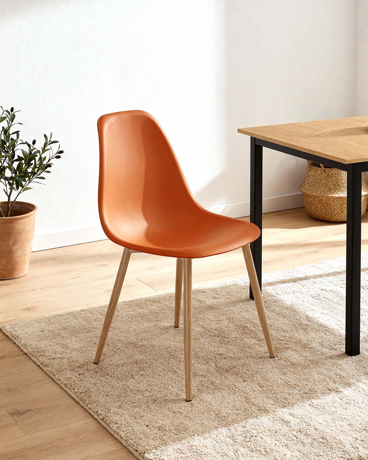 Conjunto de 4 cadeiras de sala de jantar Lena
