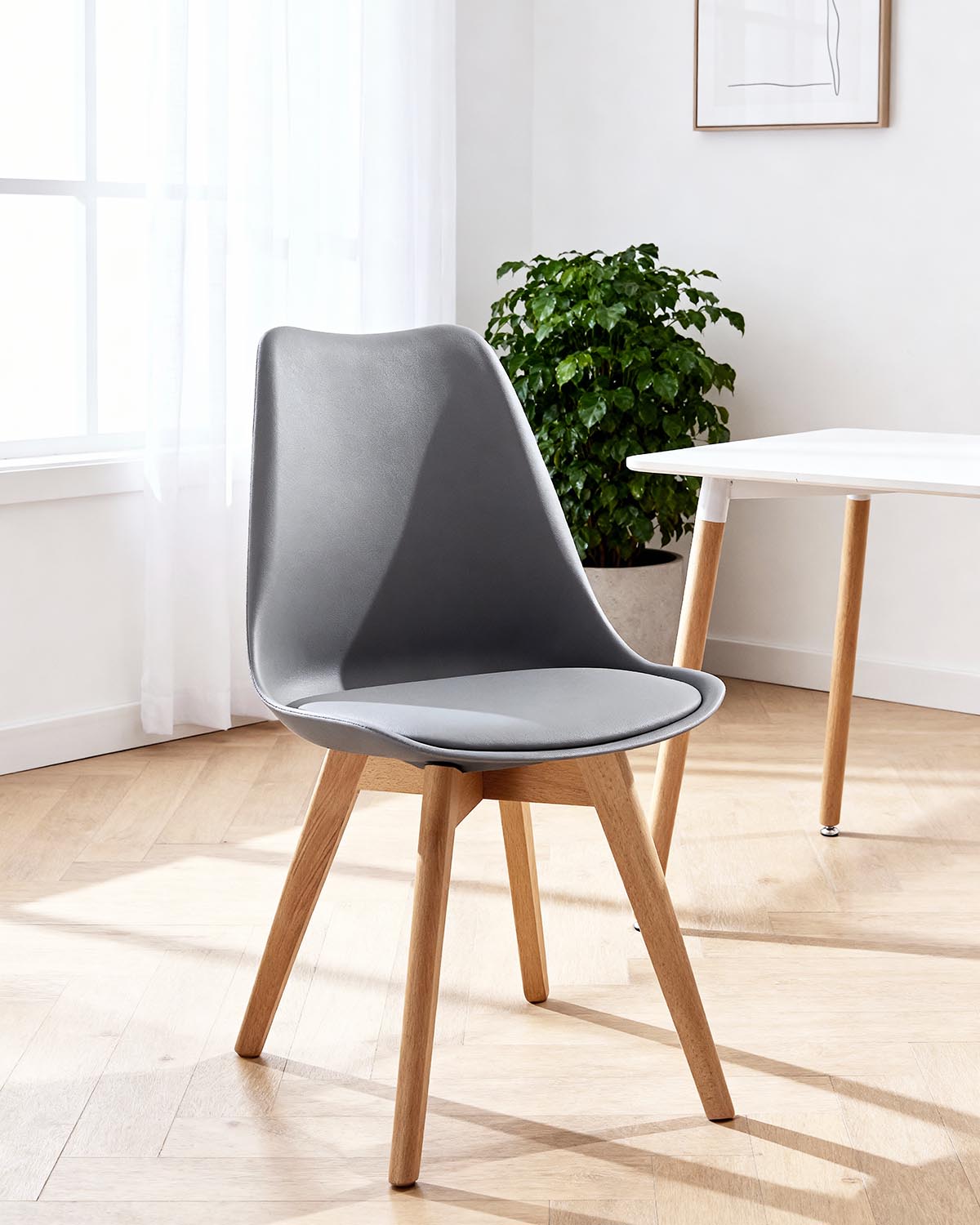 Conjunto de 4 cadeiras de sala de jantar Mavis