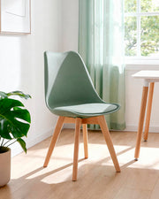 Conjunto de 4 cadeiras de sala de jantar Mavis