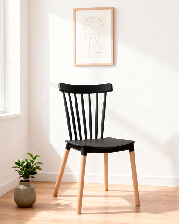 Conjunto de 4 cadeiras de sala de jantar Kaye
