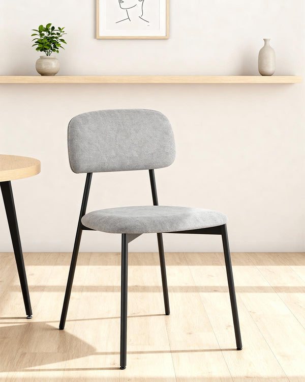 Conjunto de 4 cadeiras de sala de jantar estofadas Bonnie