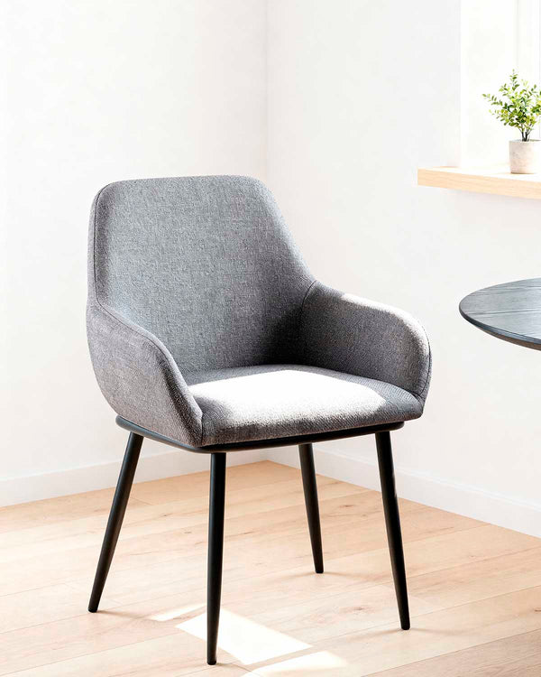 Conjunto de 2 cadeiras de sala de jantar estofadas Verna