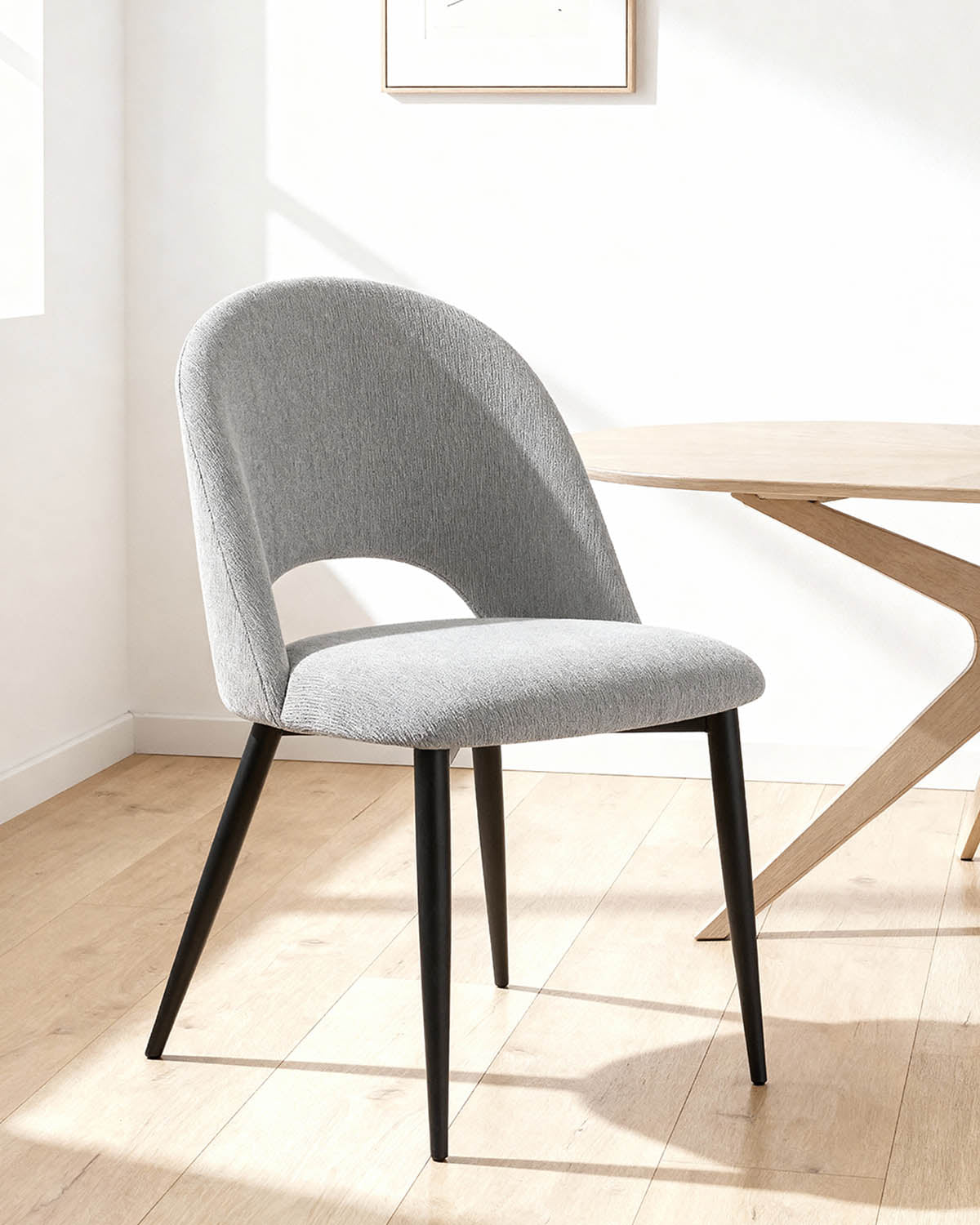 Conjunto de 4 cadeiras de sala de jantar estofadas Hollie
