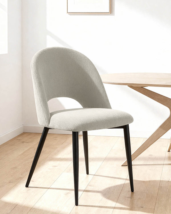 Conjunto de 4 cadeiras de sala de jantar estofadas Hollie