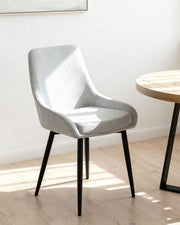 Conjunto de 4 cadeiras de sala de jantar estofadas Jackie