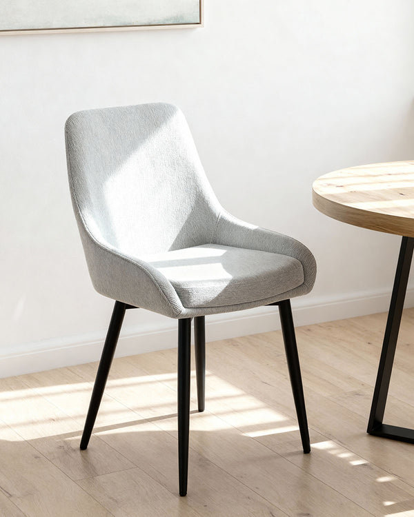 Conjunto de 4 cadeiras de sala de jantar estofadas Jackie