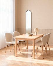 Pack de poupança de mesa extensível Ebony e cadeiras Helene