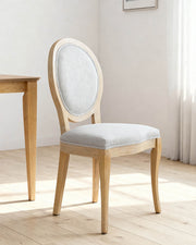Conjunto de 2 cadeiras de sala de jantar estofadas Lizzie