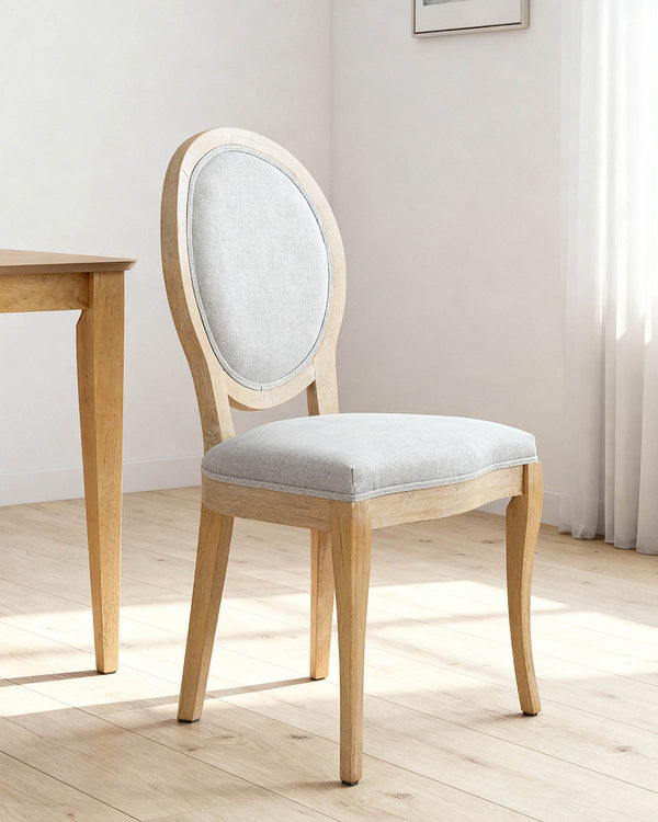 Conjunto de 2 cadeiras de sala de jantar estofadas Lizzie