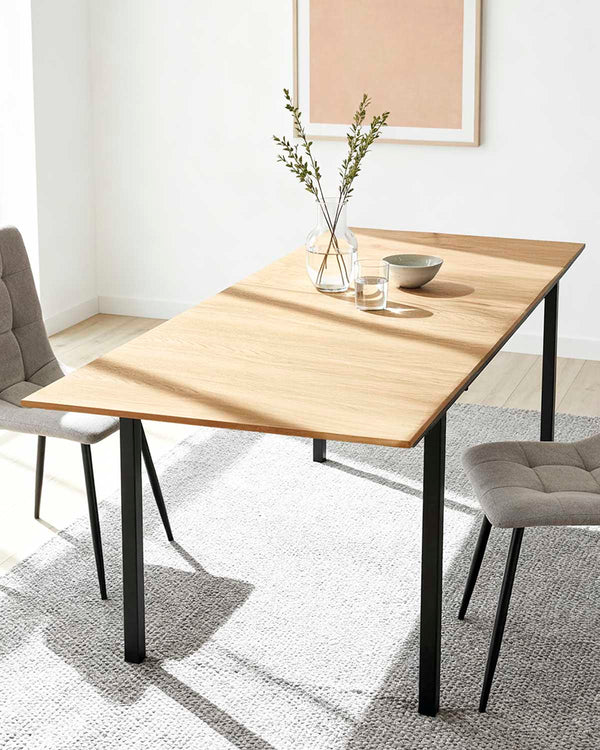 Mesa de jantar retangular extensível Elba