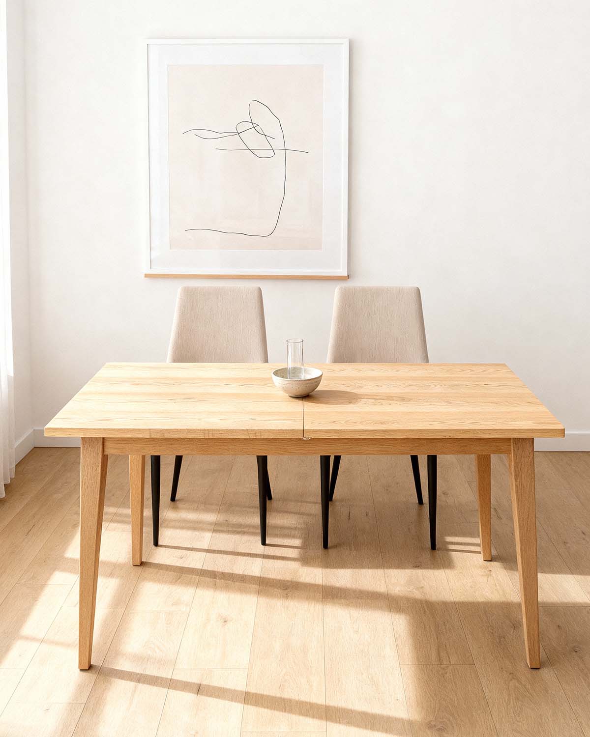 Mesa de jantar retangular extensível Ebony