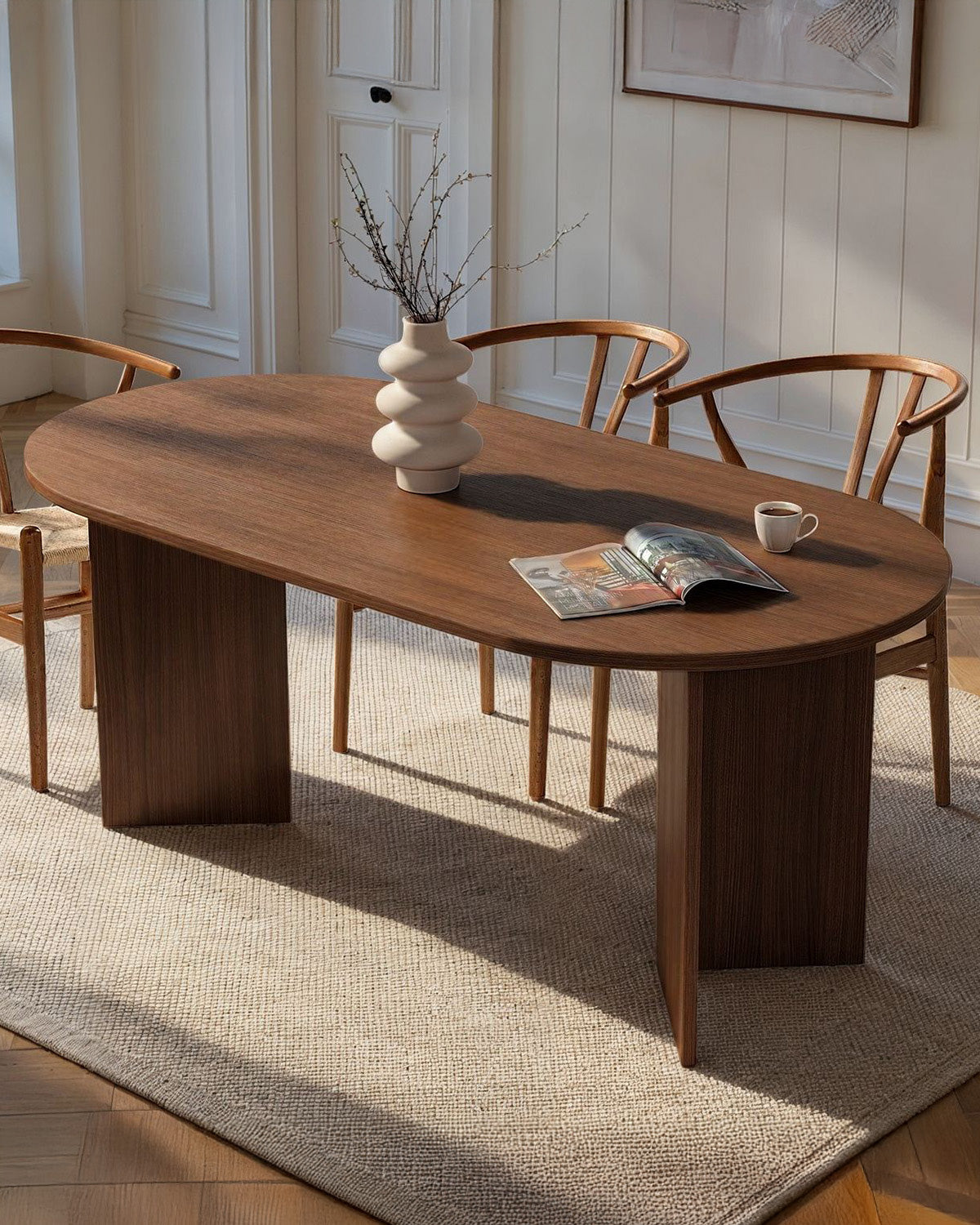 Mesa de jantar oval Jacklyn
