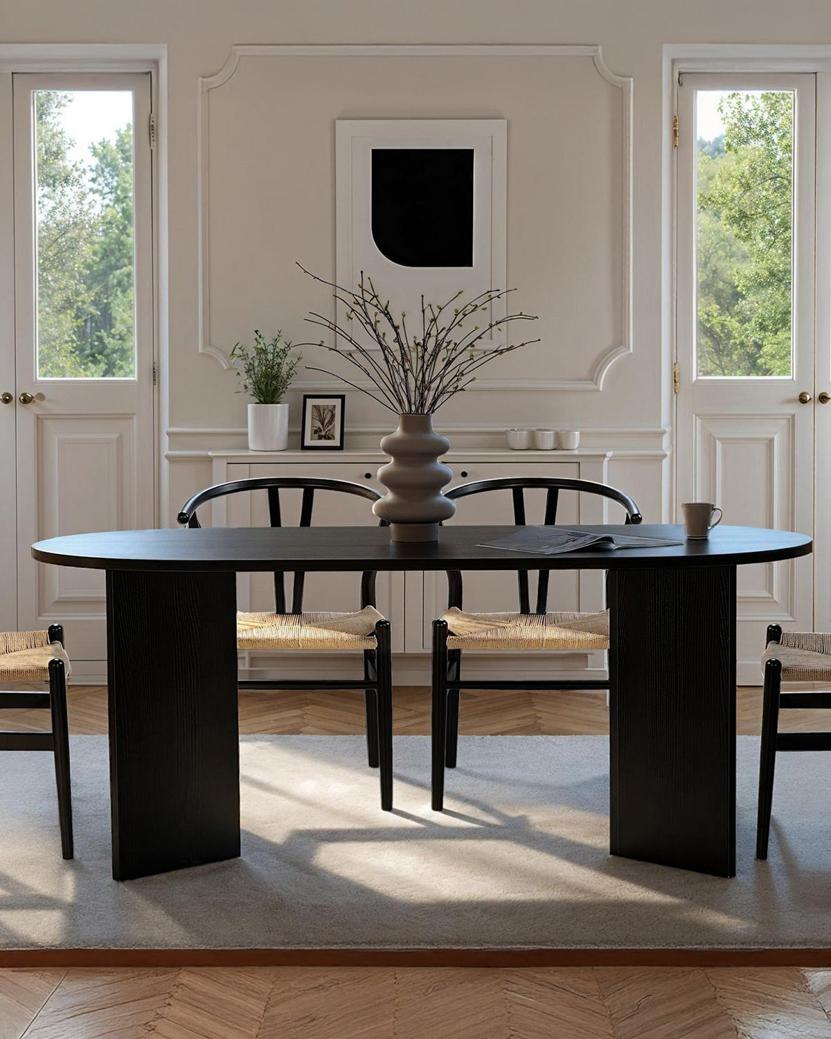 Mesa de jantar oval Jacklyn