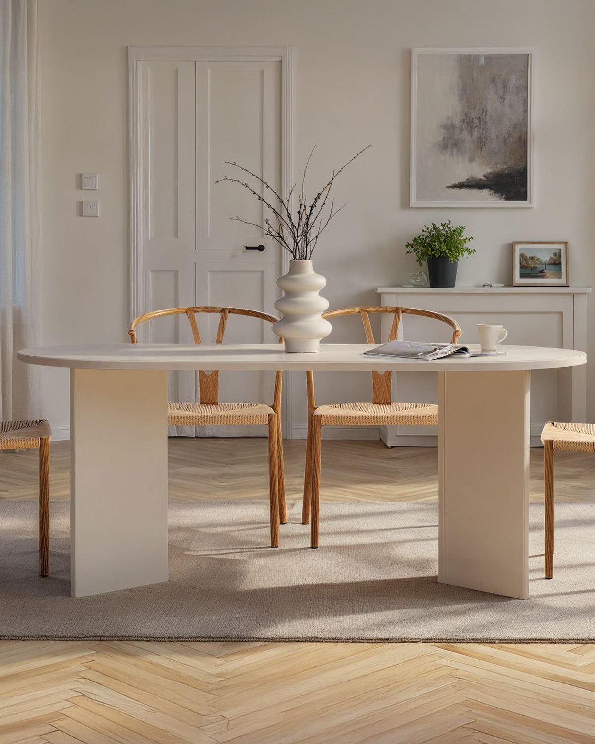 Mesa de jantar oval Jacklyn