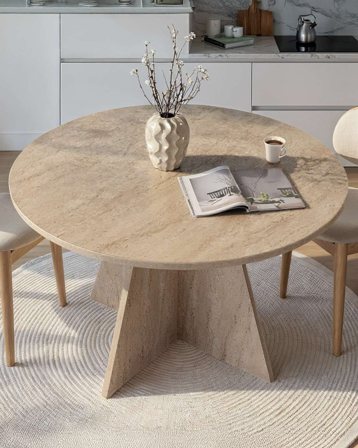 Mesa de jantar redonda Bethany