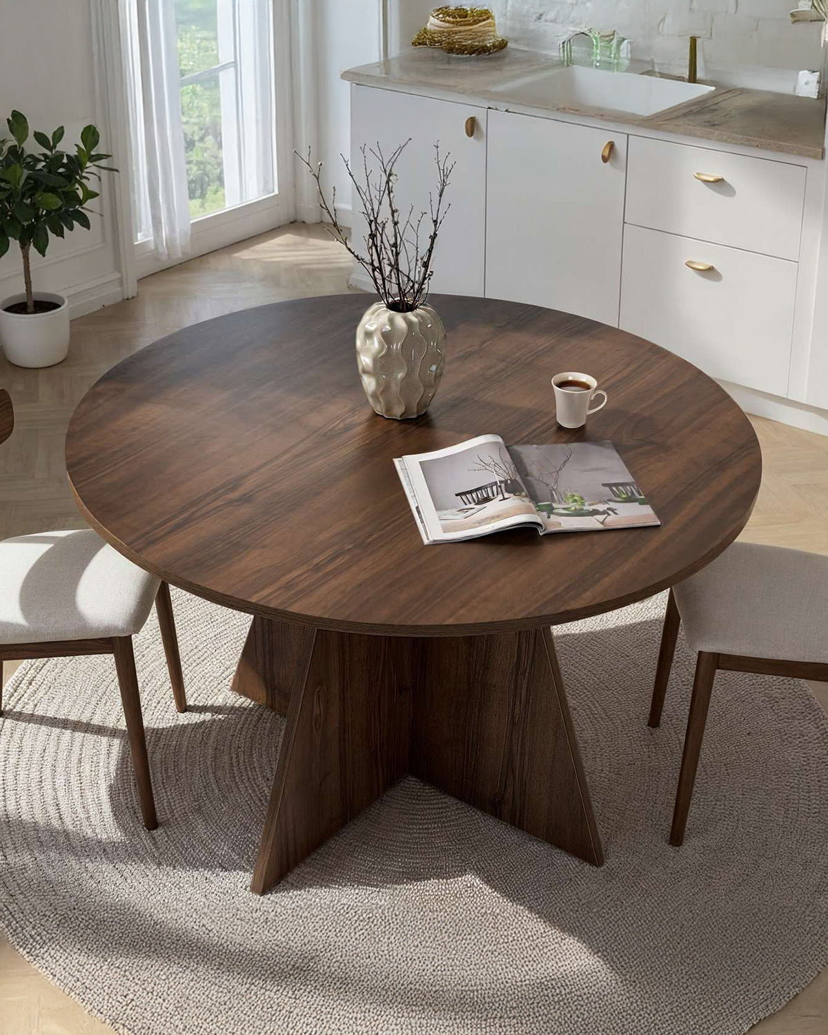 Mesa de jantar redonda Bethany
