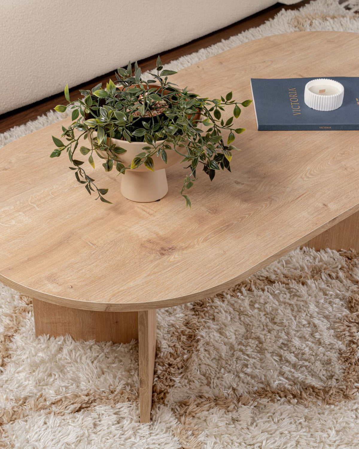 Mesa de centro oval Arline