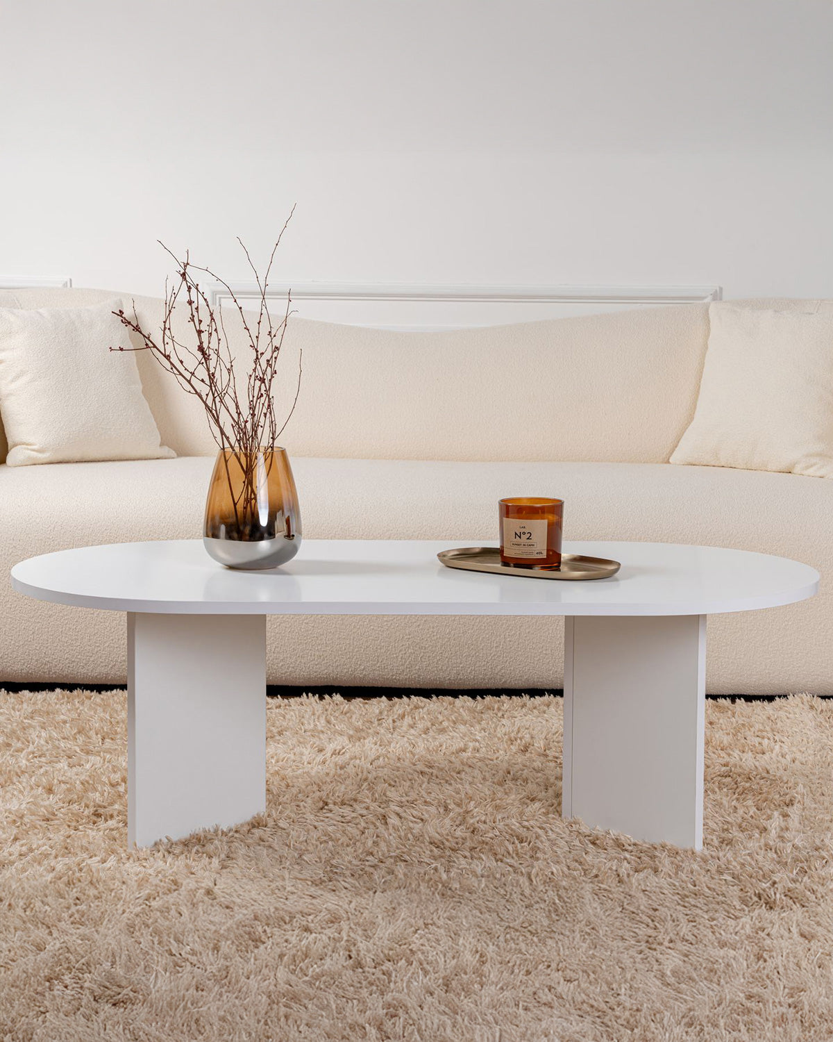 Mesa de centro oval Arline