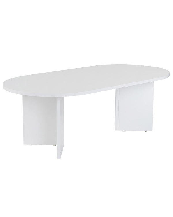 Pack de sala de estar e sala de jantar Ken, em carvalho/branco, com três peças