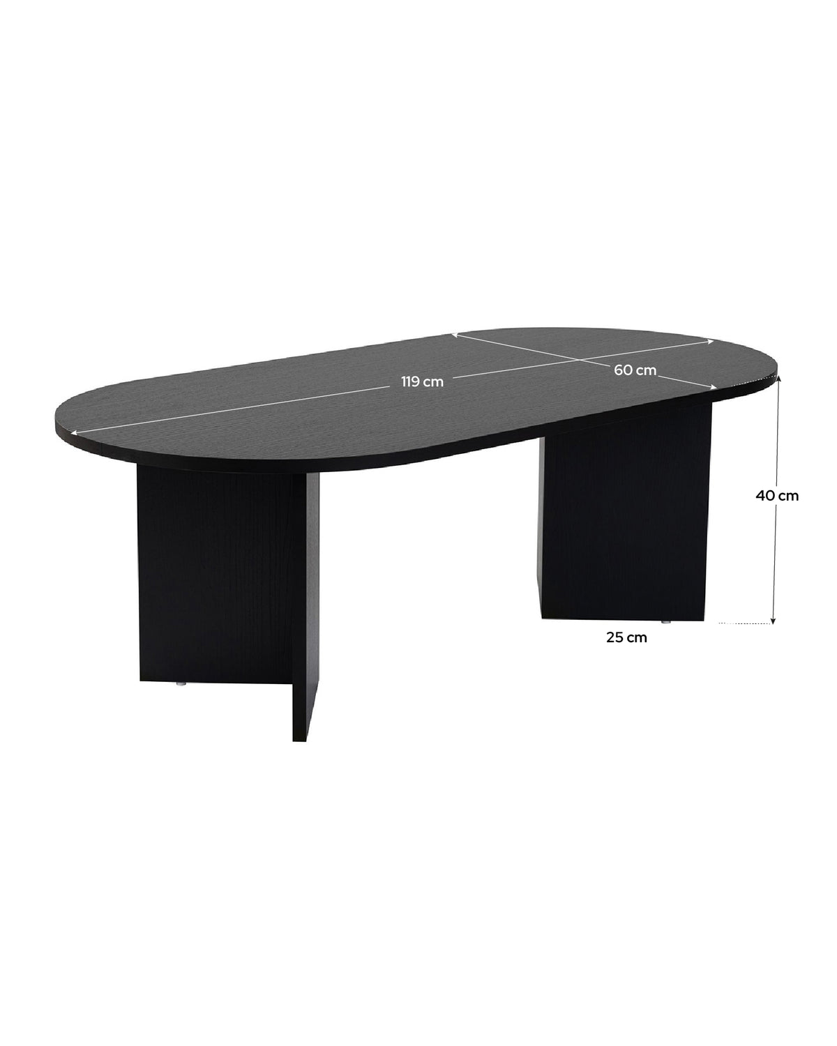 Mesa de centro oval Arline