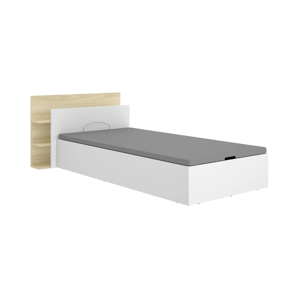 Pack poupança juvenil Estrado Elevatório com Cabeceira Tori e Colchão viscoelástico Nova 90 x 190 cm