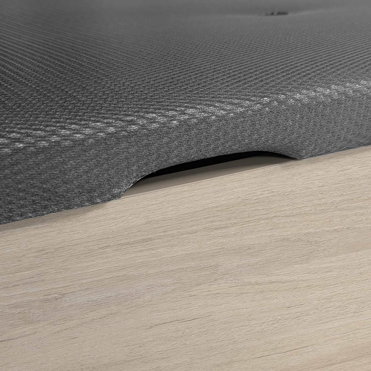 Pack poupança casal Canapé com sapateira Lan e Colchão viscoelástico e molas Áurea 150 x 190 cm
