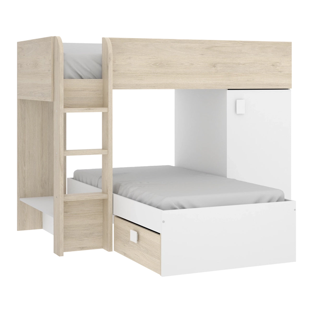 Pack poupança juvenil Beliche Tren Move com 2 Colchões viscoelásticos Nova 90 x 190 cm
