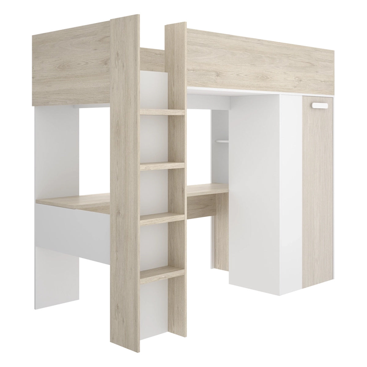Pack Poupança Juvenil Cama Alta Spylo com Colchão Viscoelástico Nova 90 x 190 cm