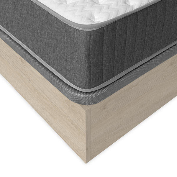 Conjunto poupança casal Canapé Nest, 2 Mesas de Cabeceira e Colchão viscoelástico e molas Aurea 135 x 190 cm