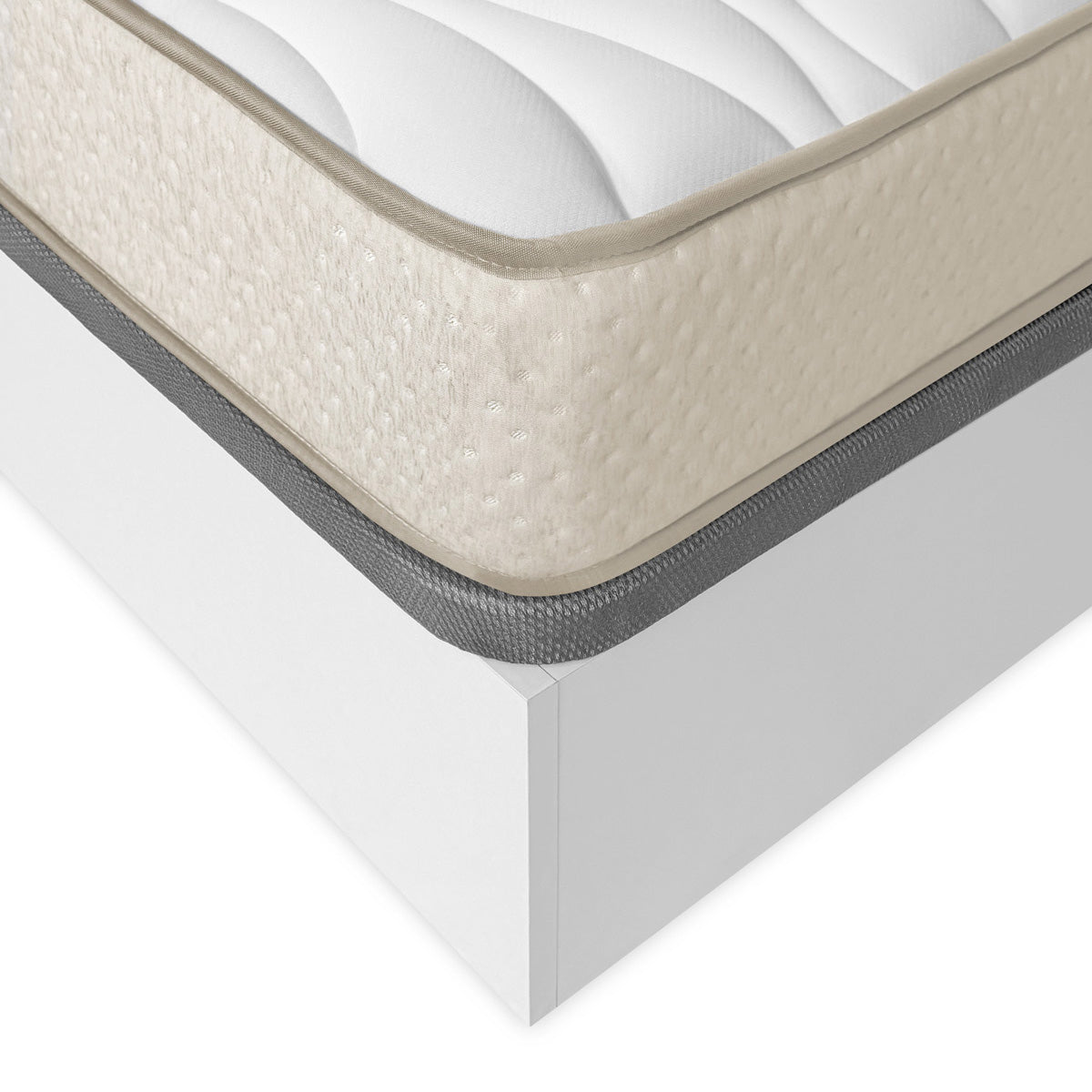 Pack poupança casal: Canapé Nest, 2 Mesas de cabeceira e Colchão viscoelástico Nova Plus 150 x 190 cm