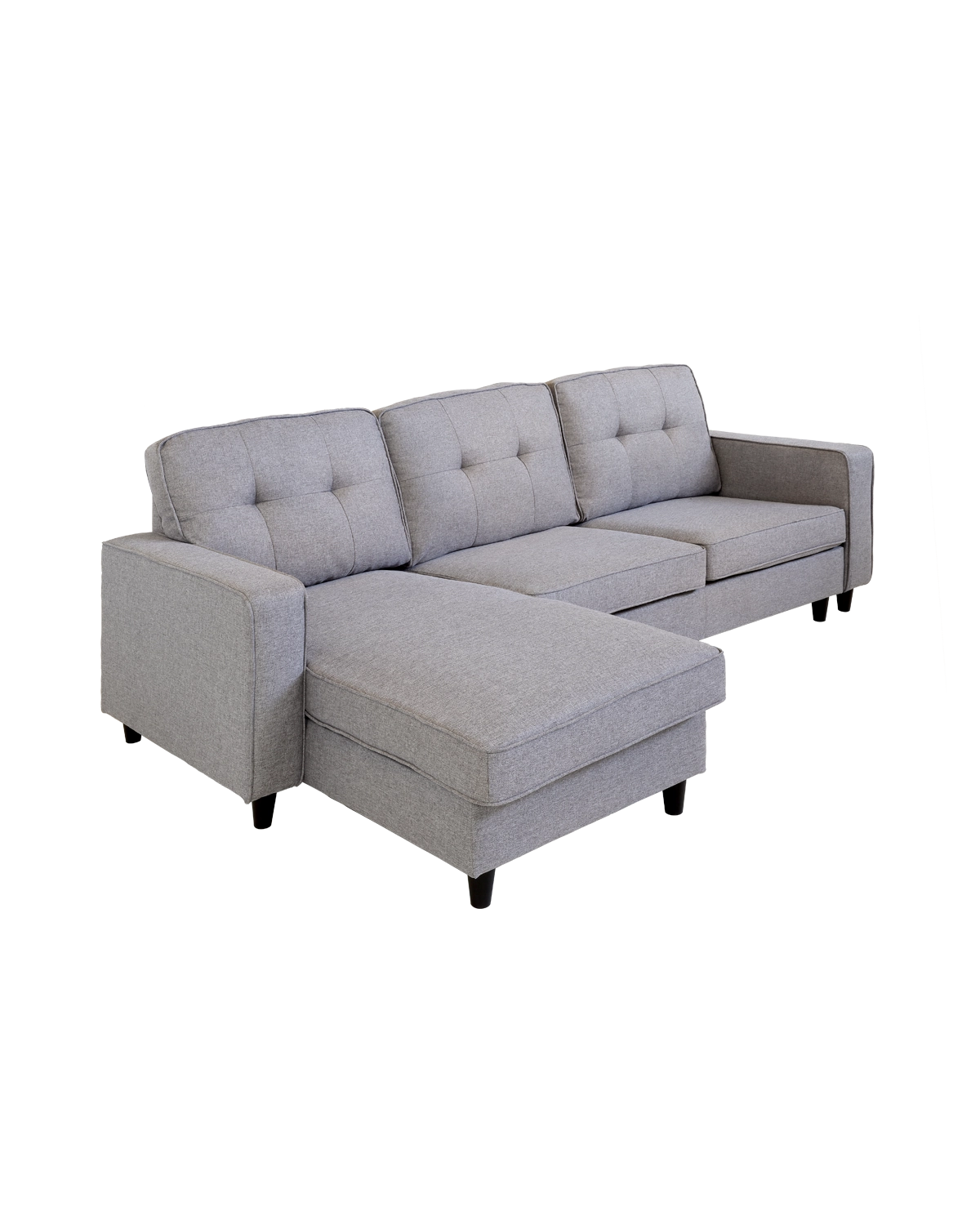 Sofá com chaise longue reversível Karla