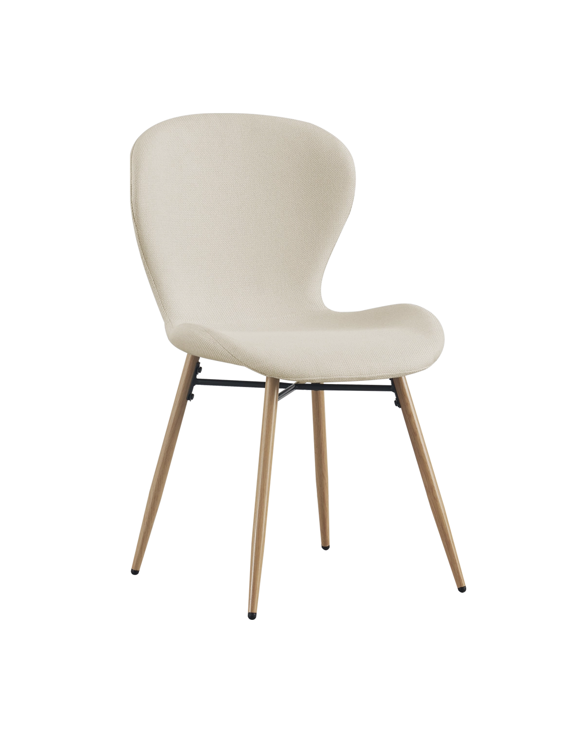 Conjunto de 4 cadeiras de sala de jantar estofadas Helene