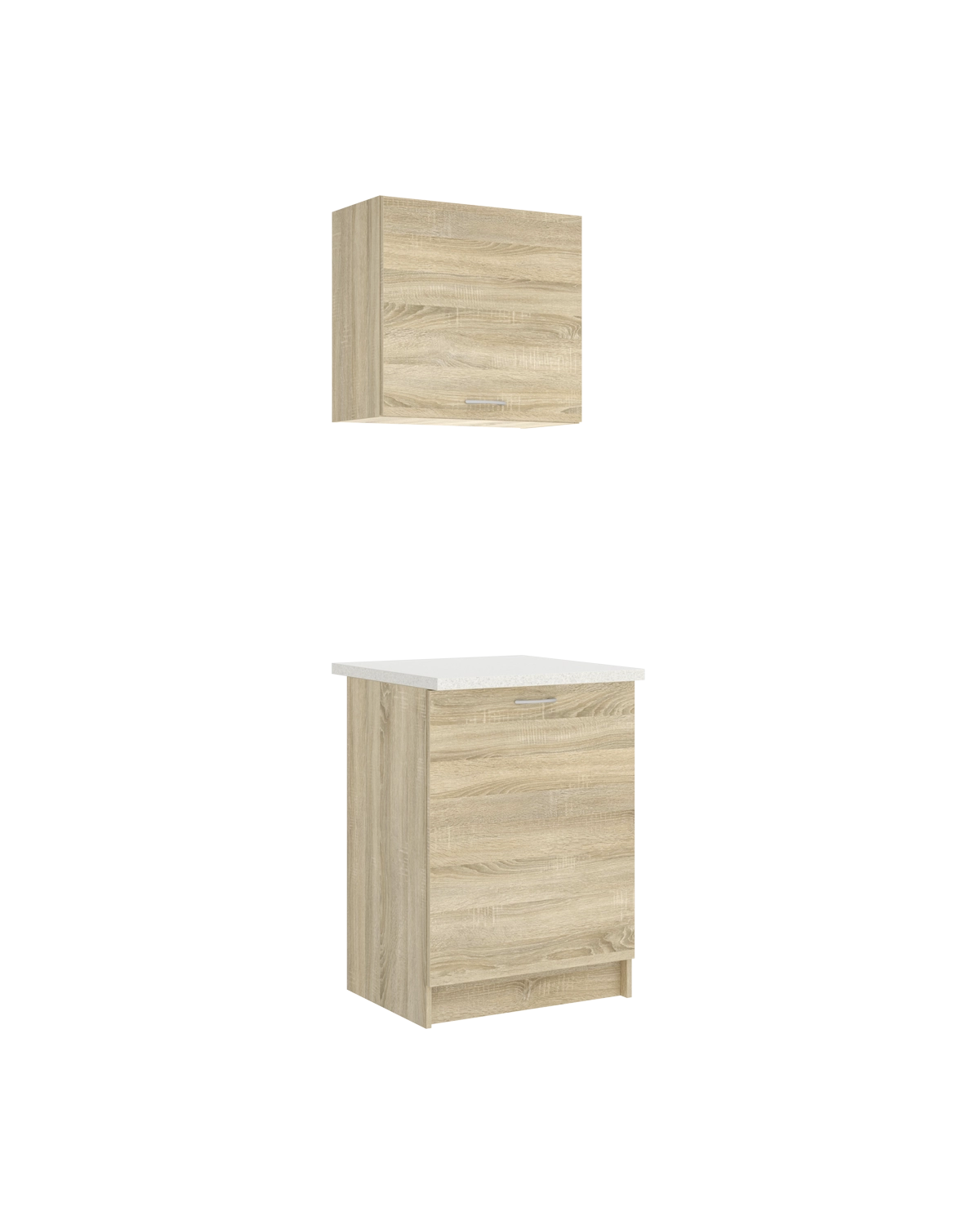 Conjunto de 2 módulos de cozinha superior e inferior Kirsten