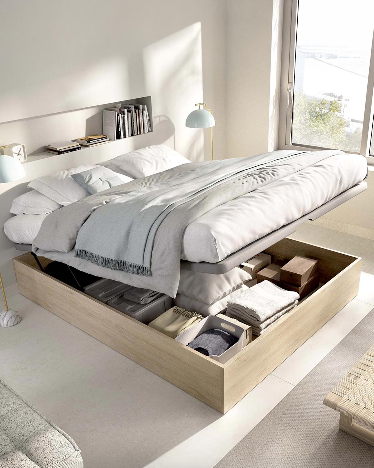 Estrado articulado de casal Nest