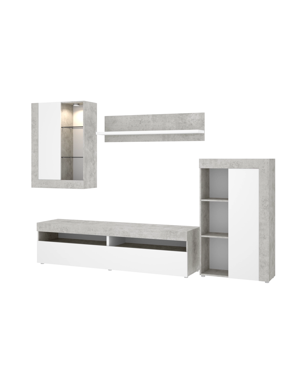 Móvel de sala com luz Tóquio