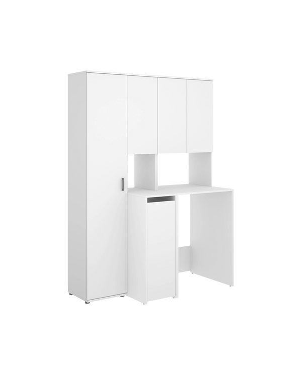Armario para lavadora con modulo alto y columna multiusos Fit