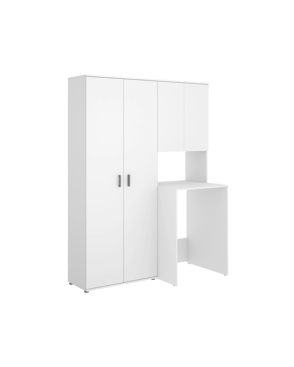 Conjunto de mueble para lavadora con modulo alto y armario auxiliar 2 puertas Fit